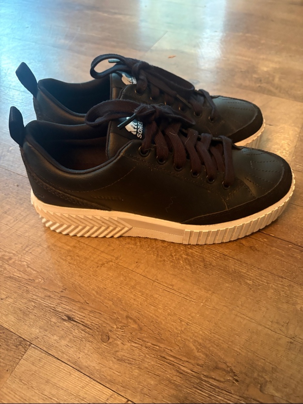 Sorel Ona Ave  Black Low-Top Casual Sneakers